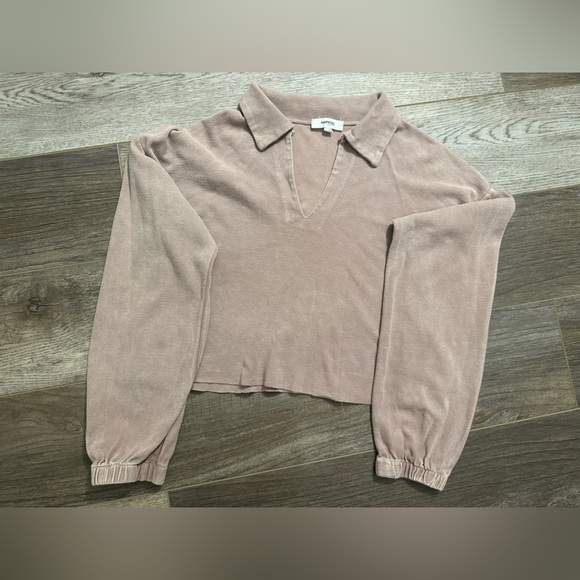 Hashtag | Polo Slit Neck Sweatshirt / Longsleeve - Picture 5 of 6